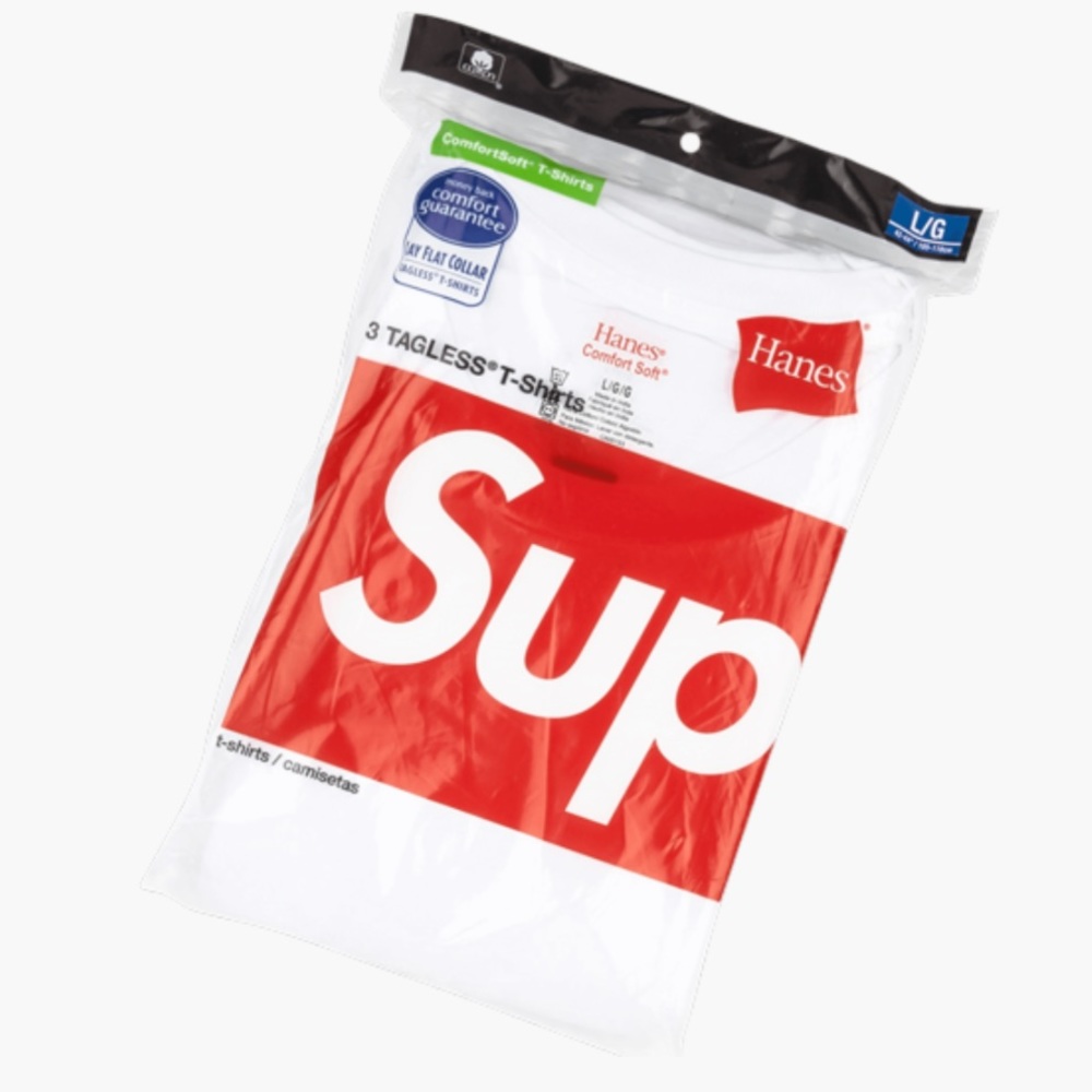 SUPREME x HANES 3 PACK TAGLESS T-SHIRTS